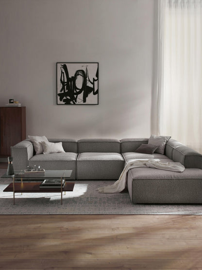 Lennaster Modular XL Bouclé Corner Sofa (4-Seater)