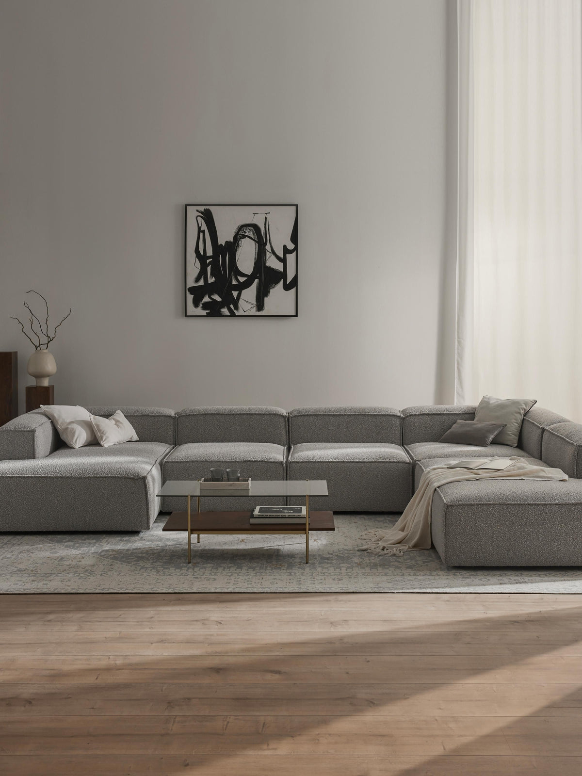 Lennaster Modular XL Bouclé Sofa