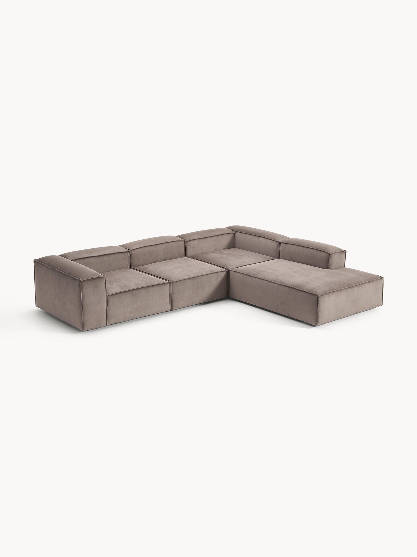 Lennaster Modular XL Corner Sofa (4-Seater) in Corduroy