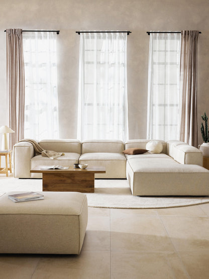 Lennaster Modular XL Corner Sofa (4-Seater) in Linen Blend