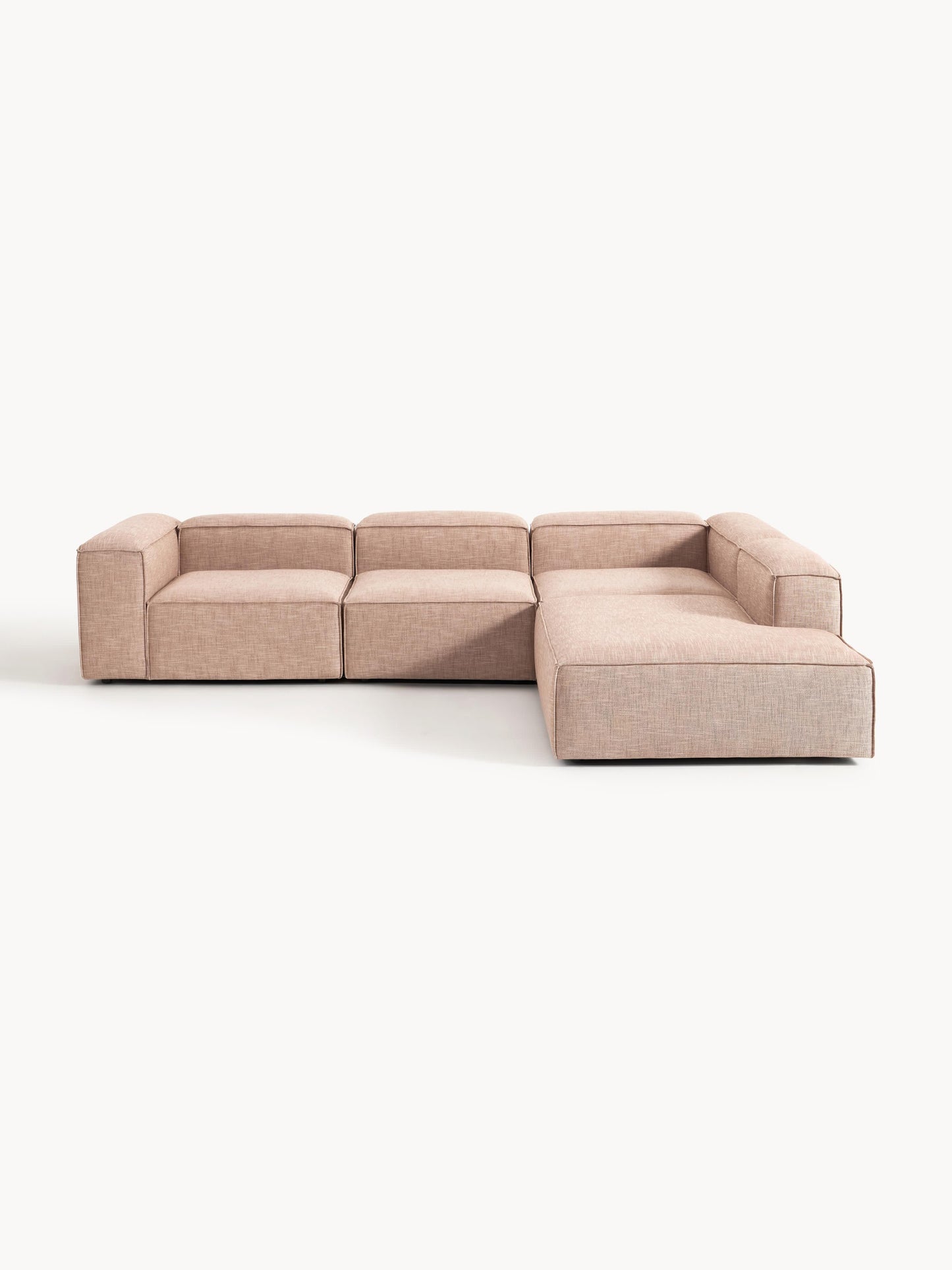 Lennaster Modular XL Corner Sofa (4-Seater) in Linen Blend