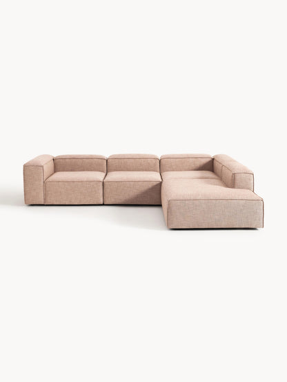 Lennaster Modular XL Corner Sofa (4-Seater) in Linen Blend
