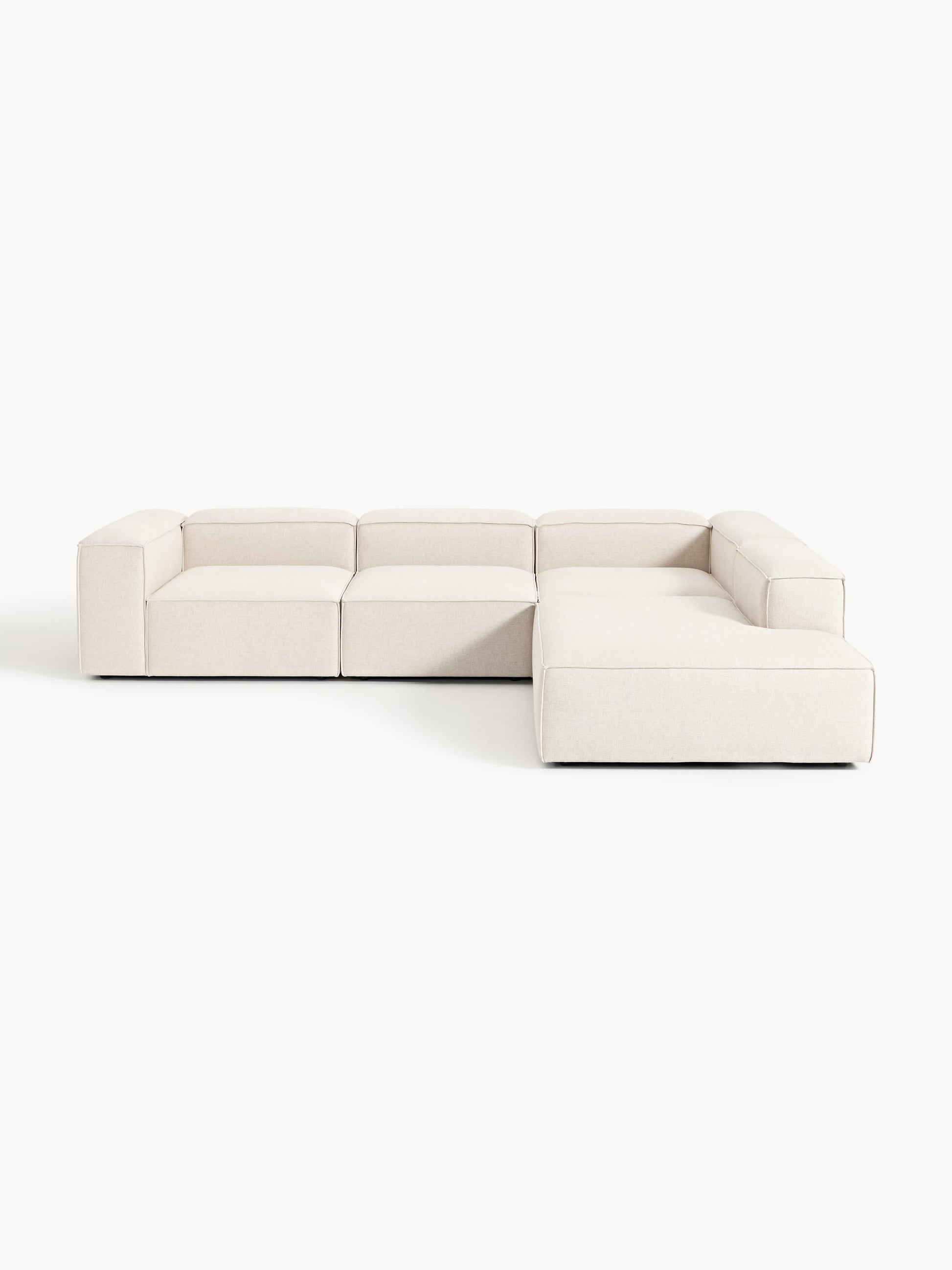 Lennaster Modular XL Corner Sofa (4-Seater) in Linen Blend