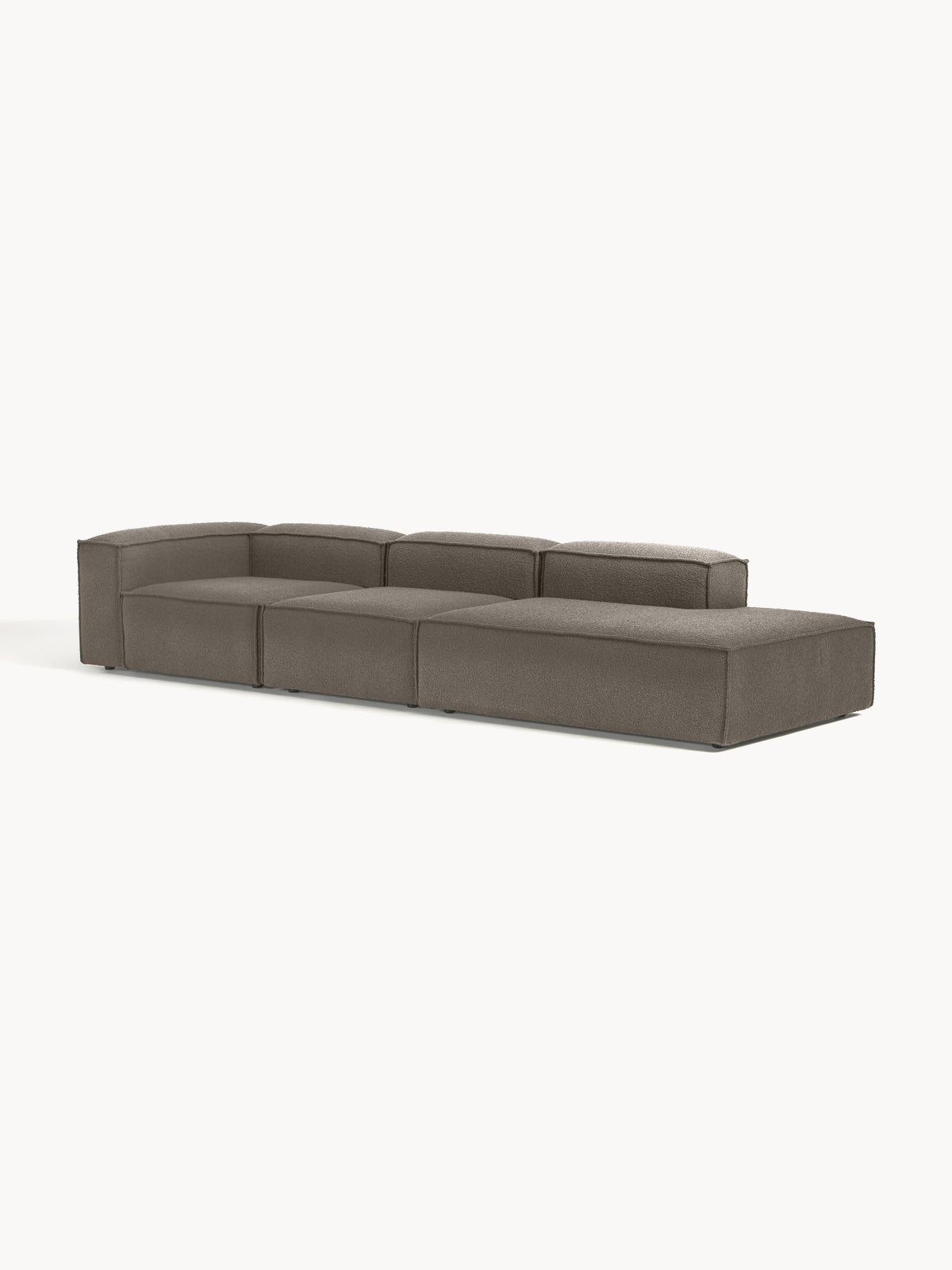Lennaster Modular XL Ottoman in Bouclé
