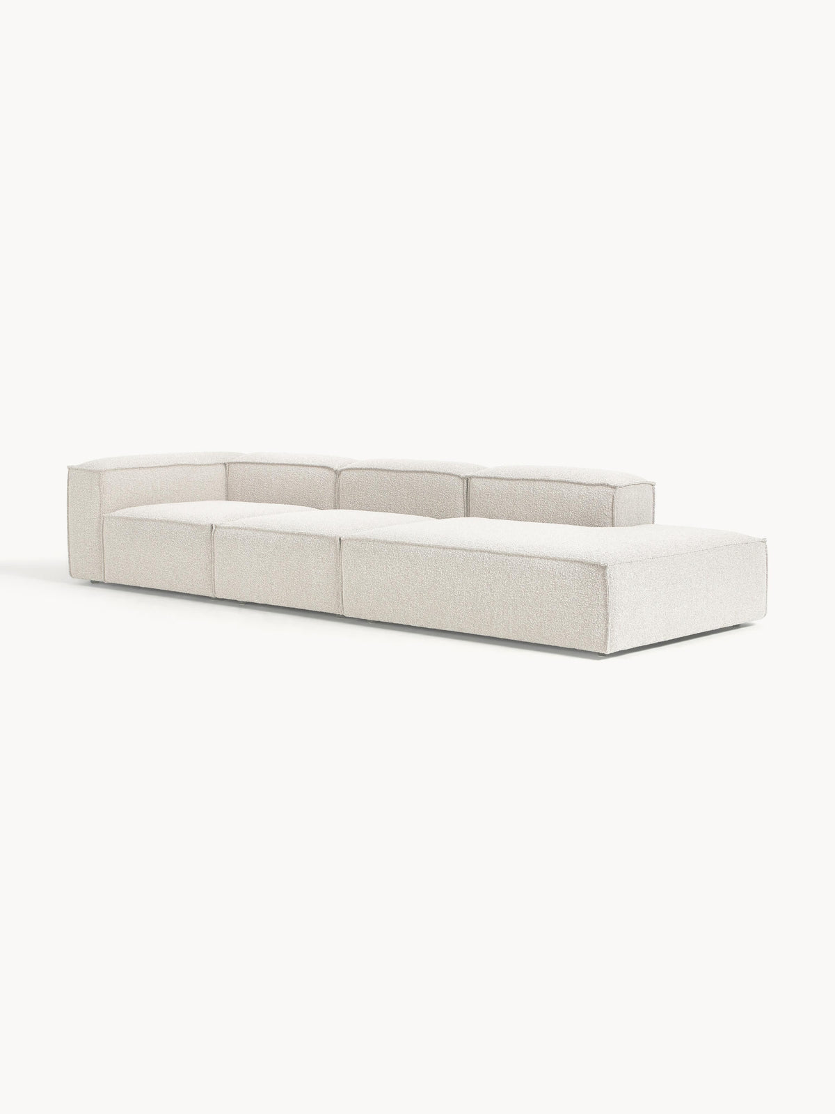 Lennaster Modular XL Ottoman in Bouclé