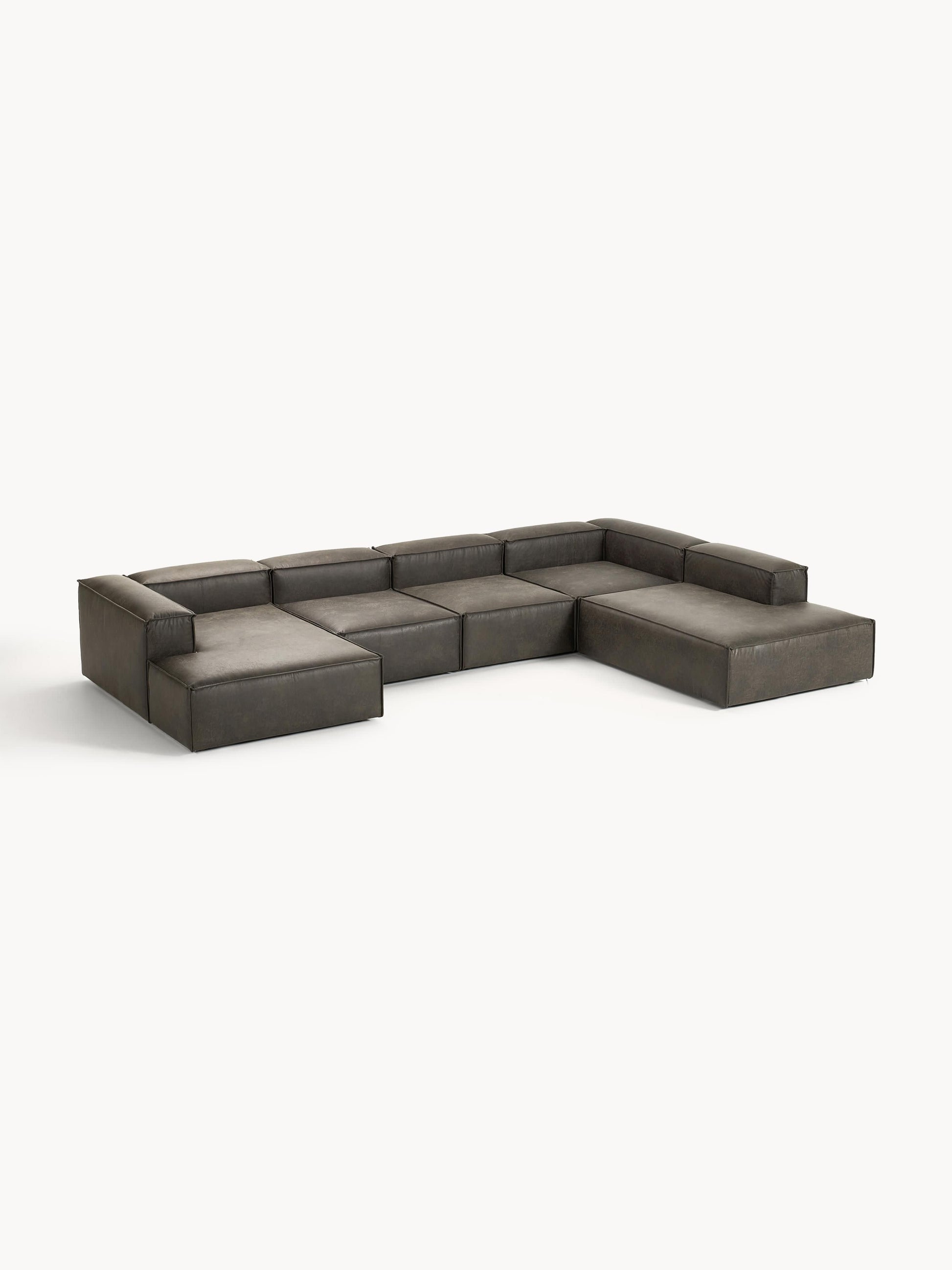 Lennaster Modular XL Sofa in Leather