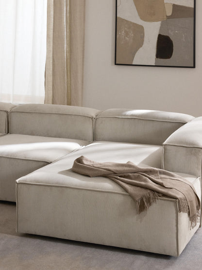 Lennaster Ottoman Corner Module in Corduroy