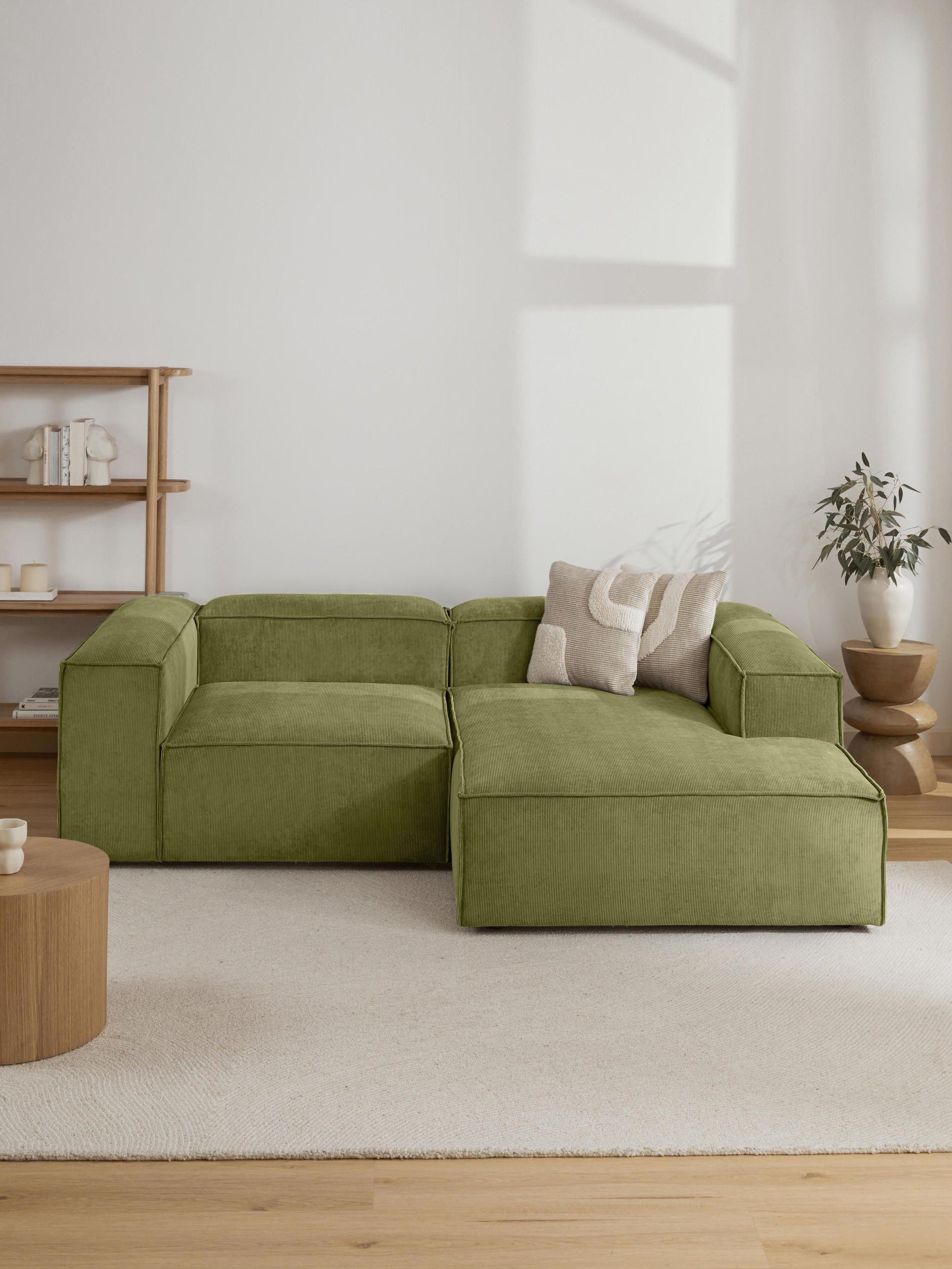 Lennaster Ottoman Corner Module in Corduroy
