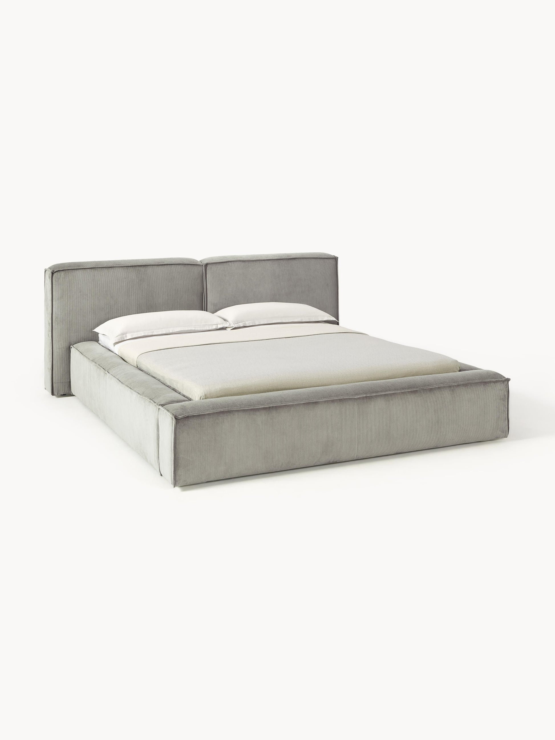 Lennaster Upholstered Bed in Corduroy
