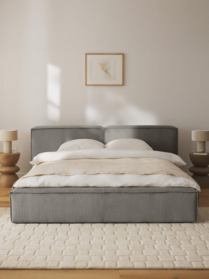 Lennaster Upholstered Bed in Corduroy