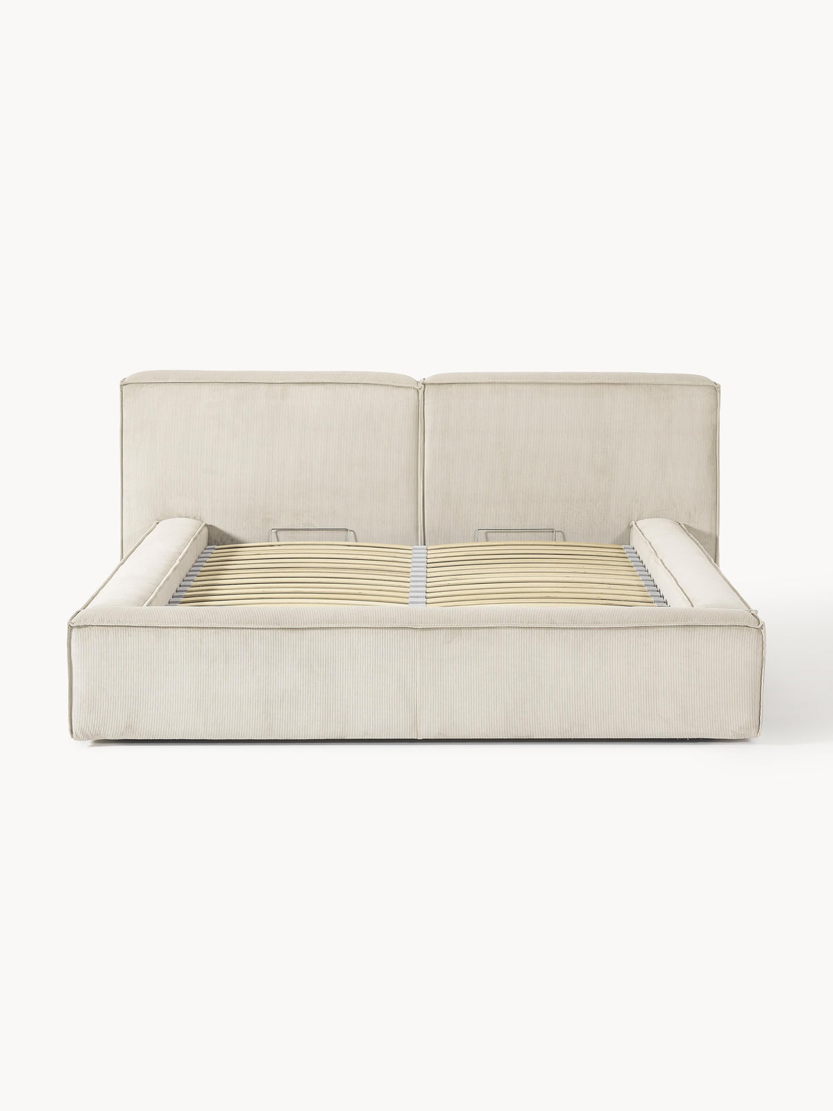 Lennaster Upholstered Corduroy Bed with Storage