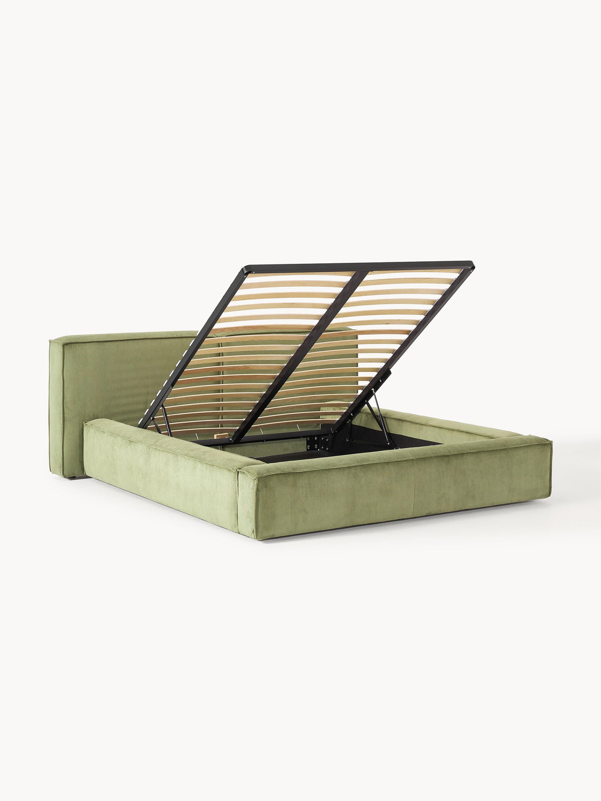 Lennaster Upholstered Corduroy Bed with Storage