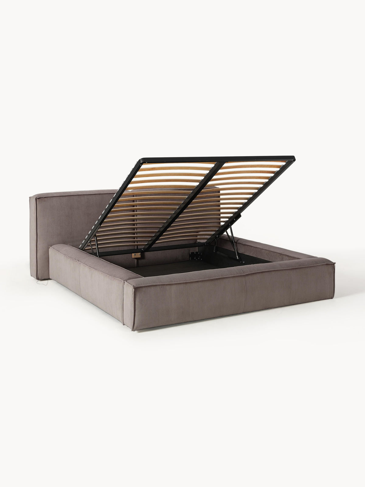 Lennaster Upholstered Corduroy Bed with Storage