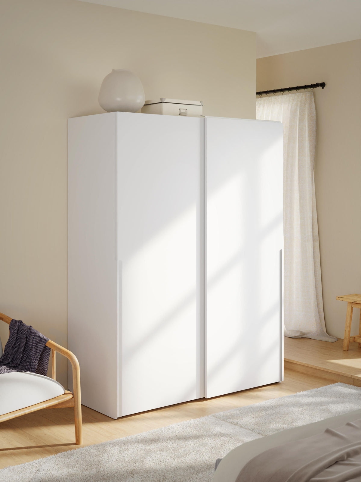 Leonure Modular Sliding-Door Wardrobe, 150 cm Wide, in Various Sizes