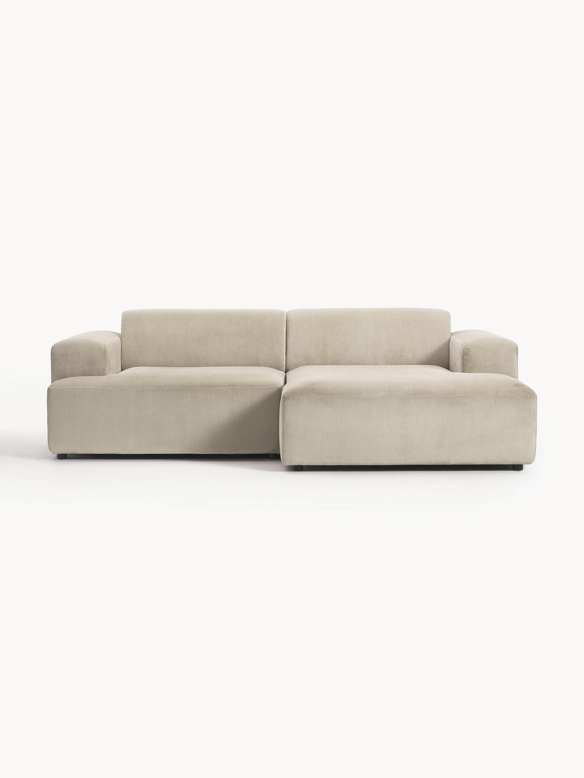 Melvisse Corduroy Corner Sofa (3-Seater)