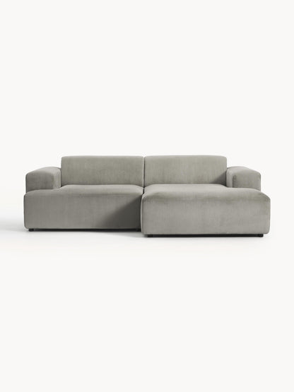 Melvisse Corduroy Corner Sofa (3-Seater)