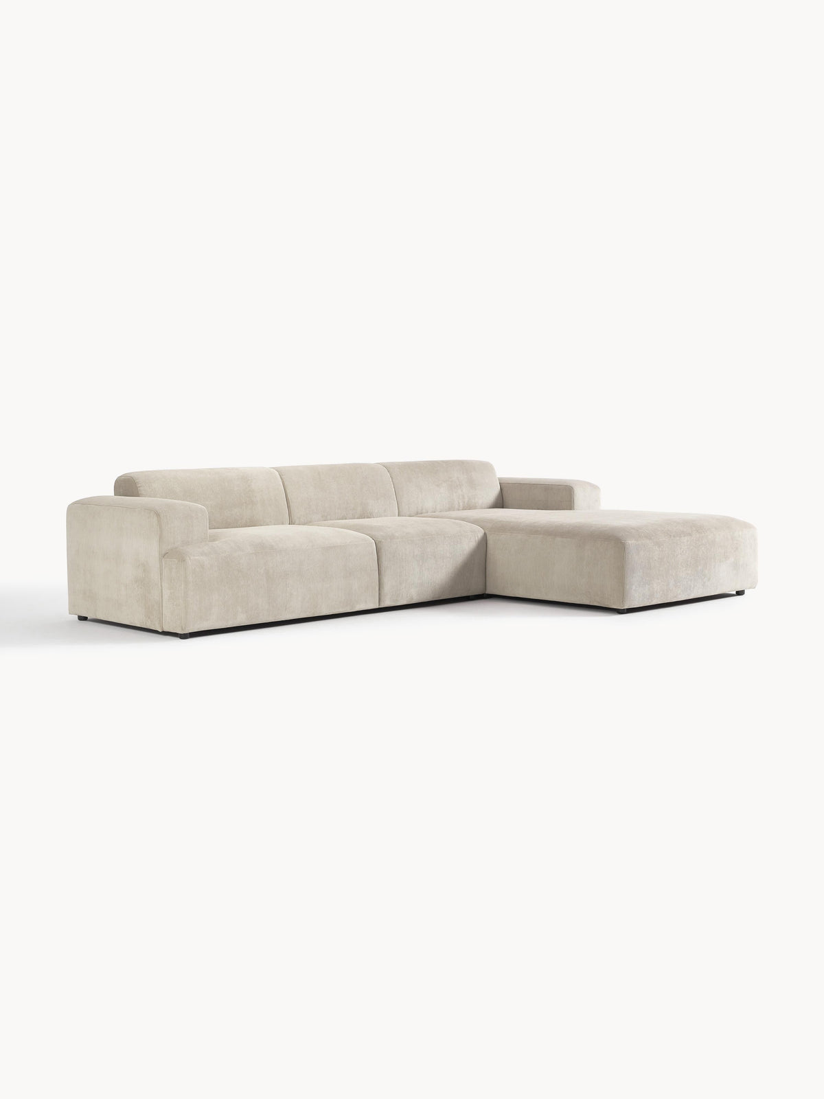 Melvisse Corduroy Corner Sofa (4-Seater)