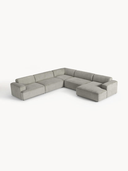 Melvisse XL Corner Sofa in Corduroy