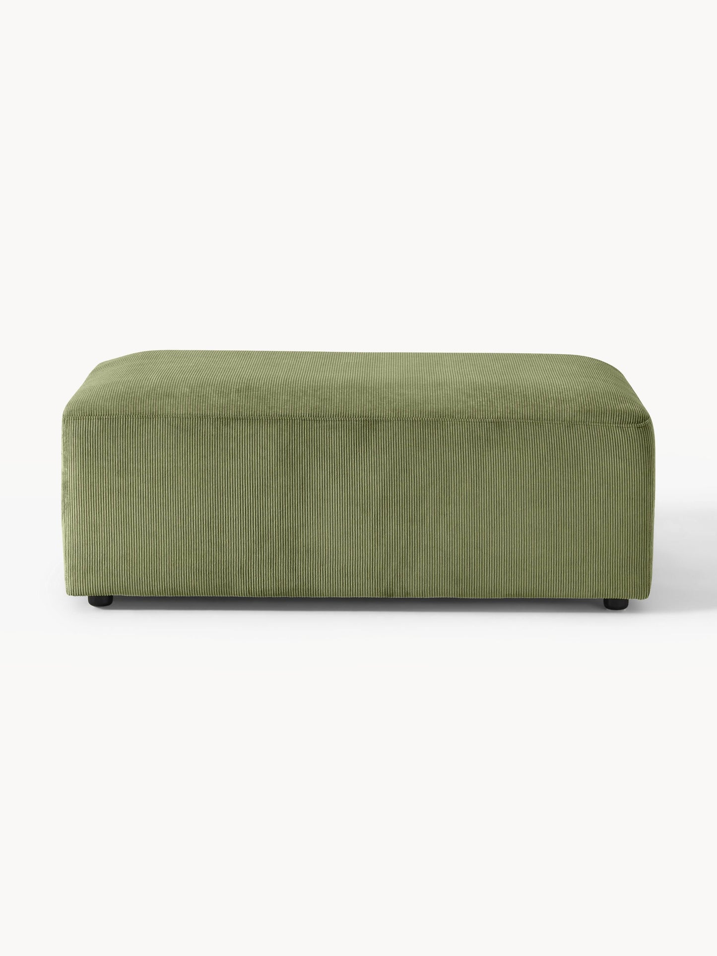 Melvisse XL Ottoman in Corduroy, W 116 x D 72 cm