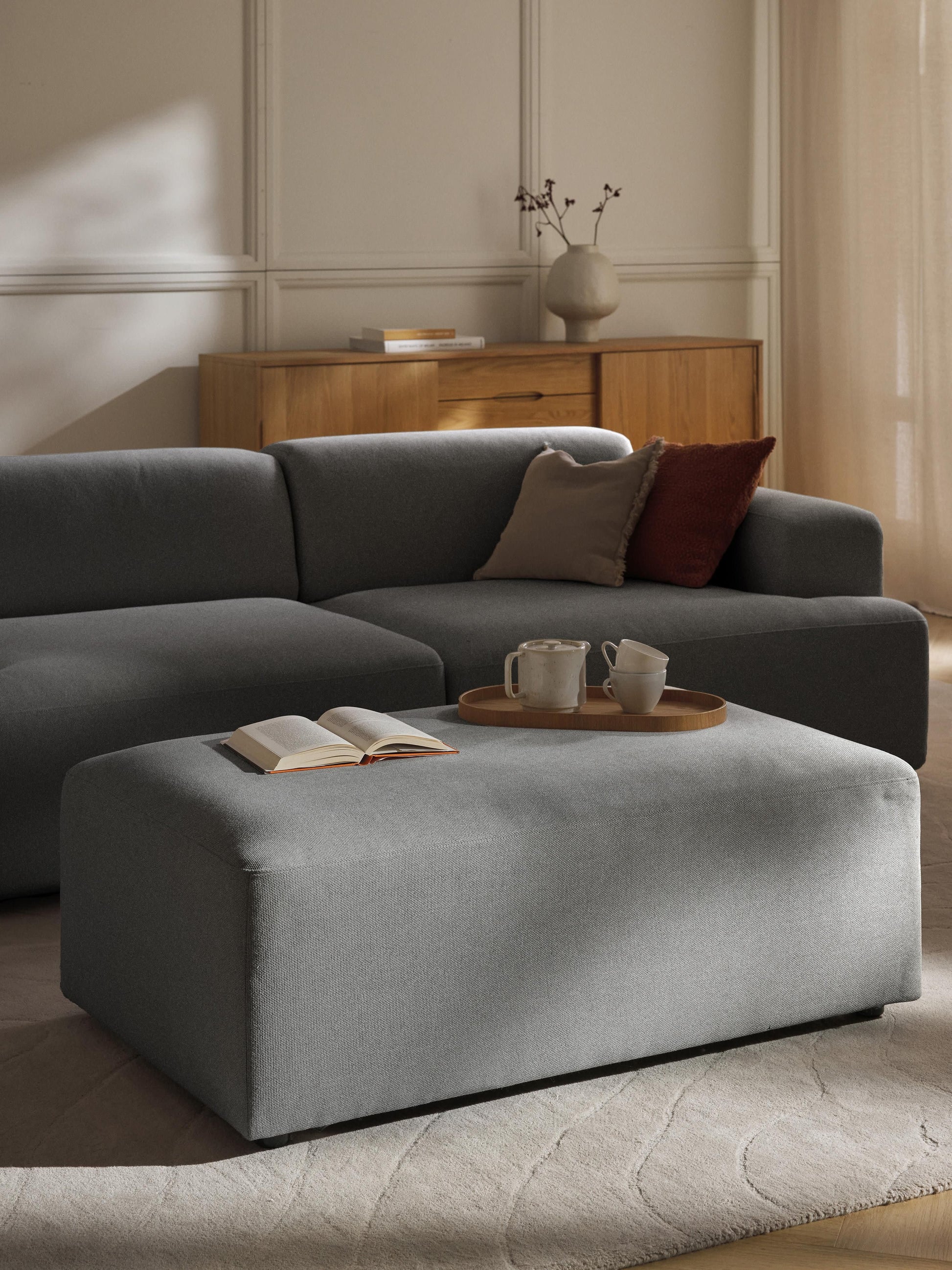 Melvisse XL Ottoman, W 116 x D 72 cm