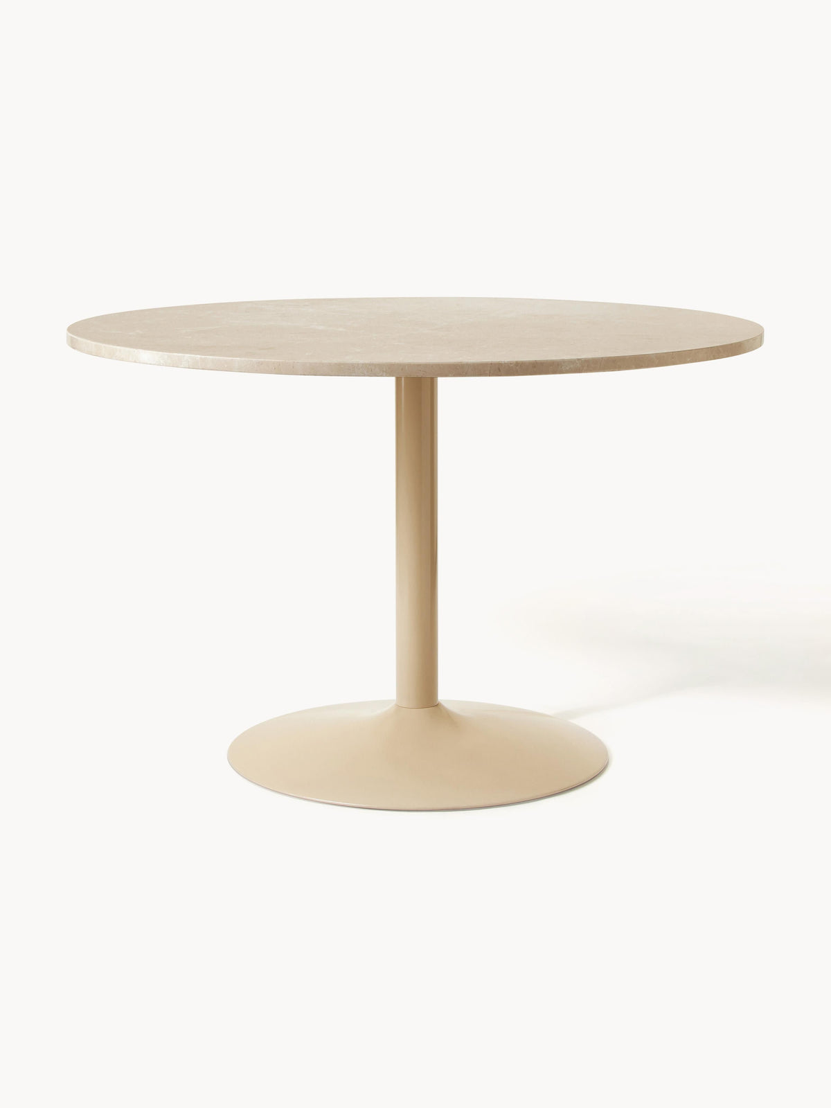 Milanne Oval Marble Dining Table, 120 x 90 cm