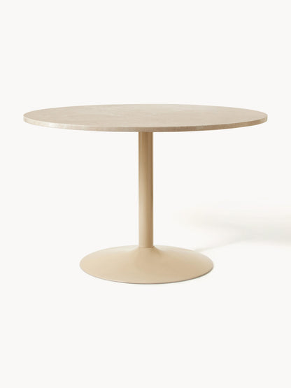 Milanne Oval Marble Dining Table, 120 x 90 cm