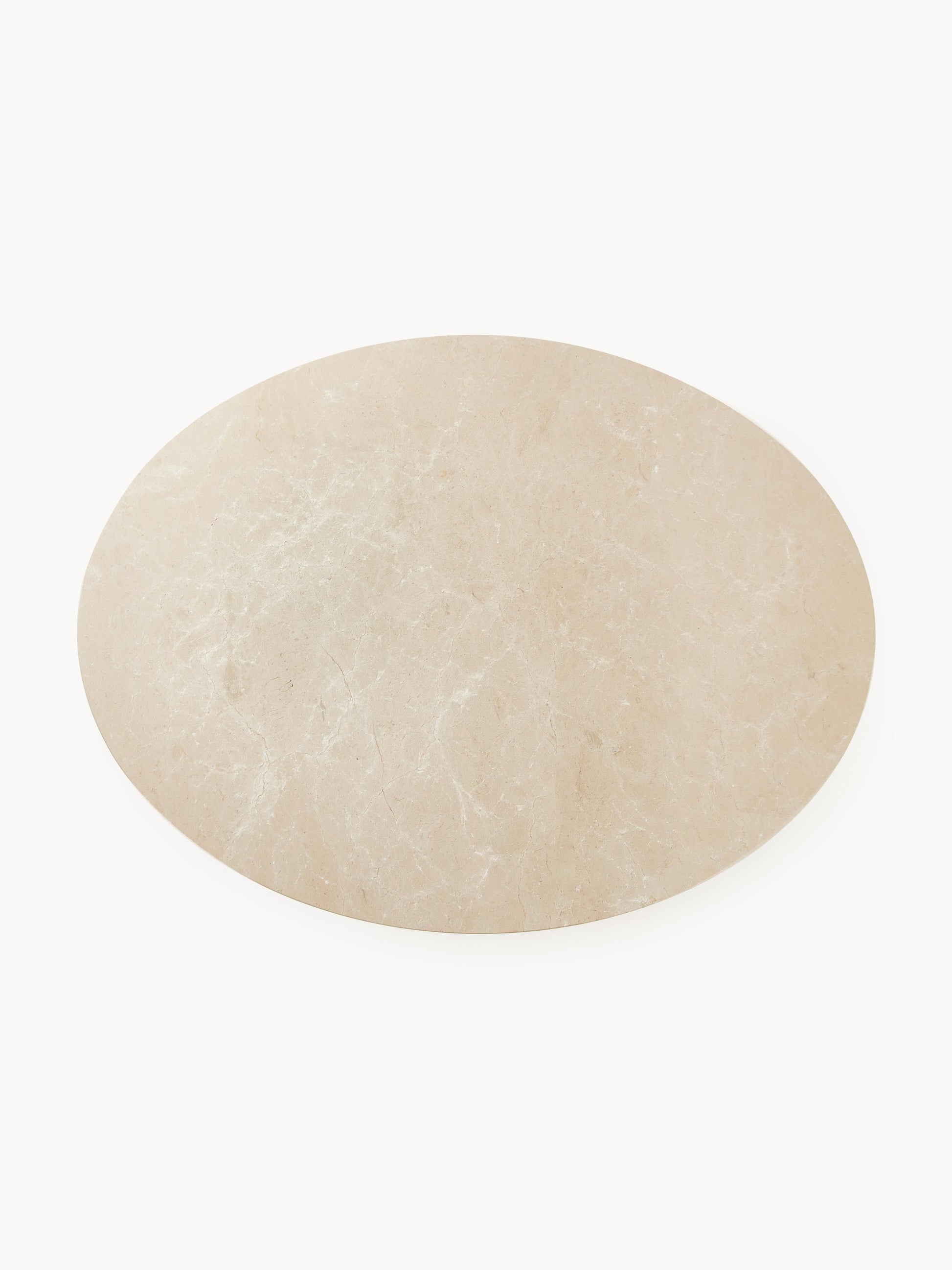 Milanne Oval Marble Dining Table, 120 x 90 cm