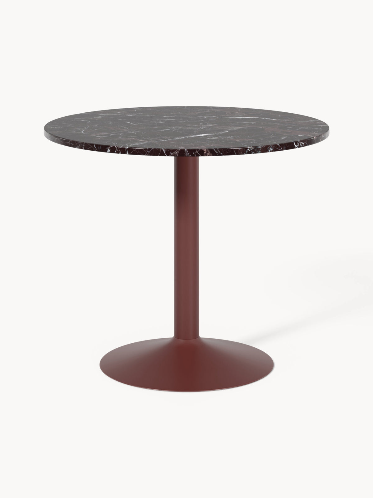 Milanne Round Marble Dining Table, Ø 90 cm