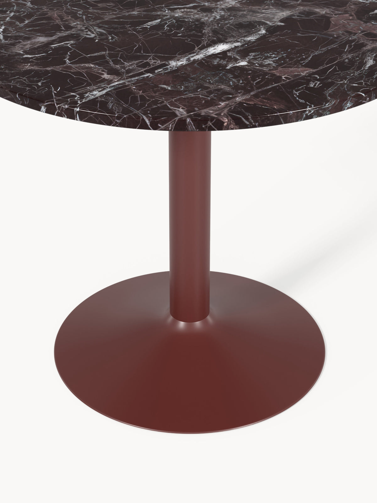 Milanne Round Marble Dining Table, Ø 90 cm