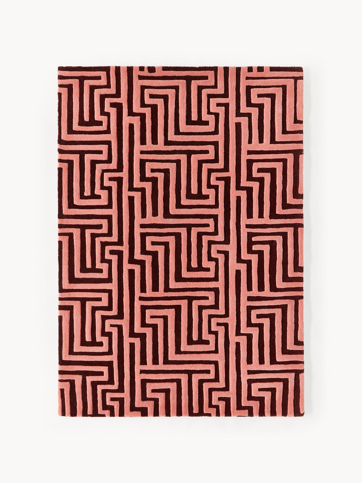 Montarine Hand-Tufted Wool Rug with Raised High-Low Texture
