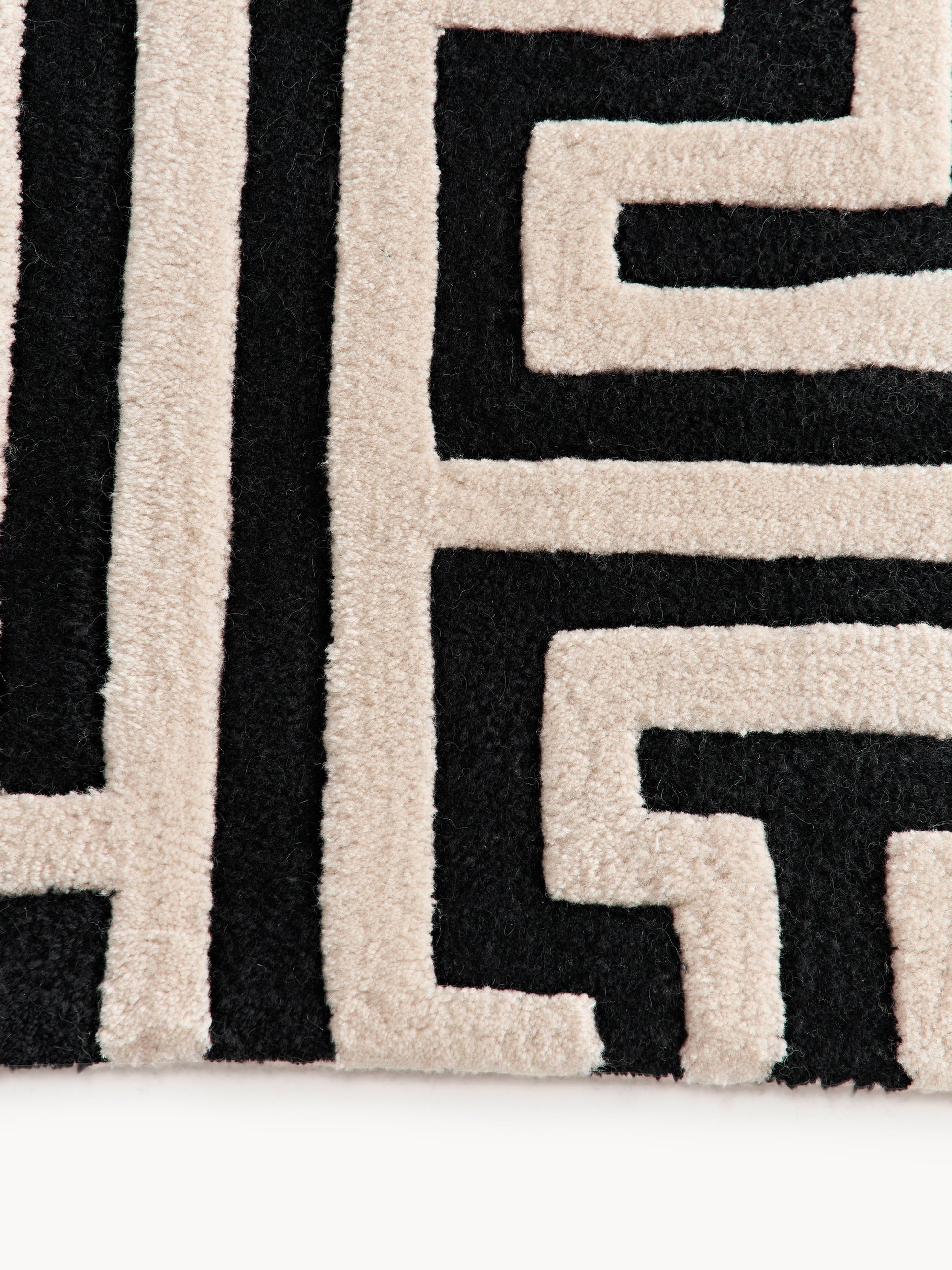 Montarine Hand-Tufted Wool Rug with Raised High-Low Texture