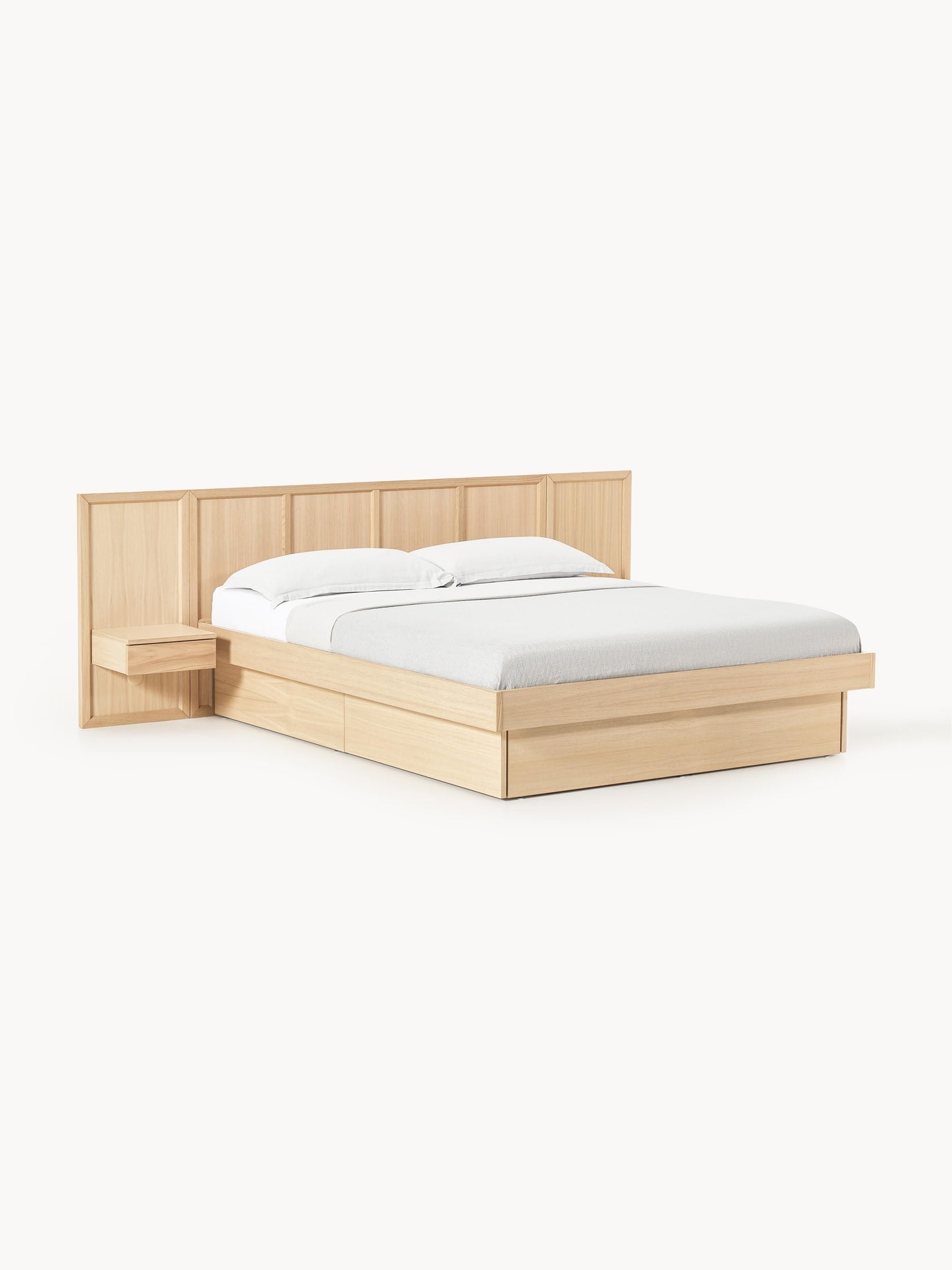 Nantoro Wooden Bed with Bedside Tables and Headboard
