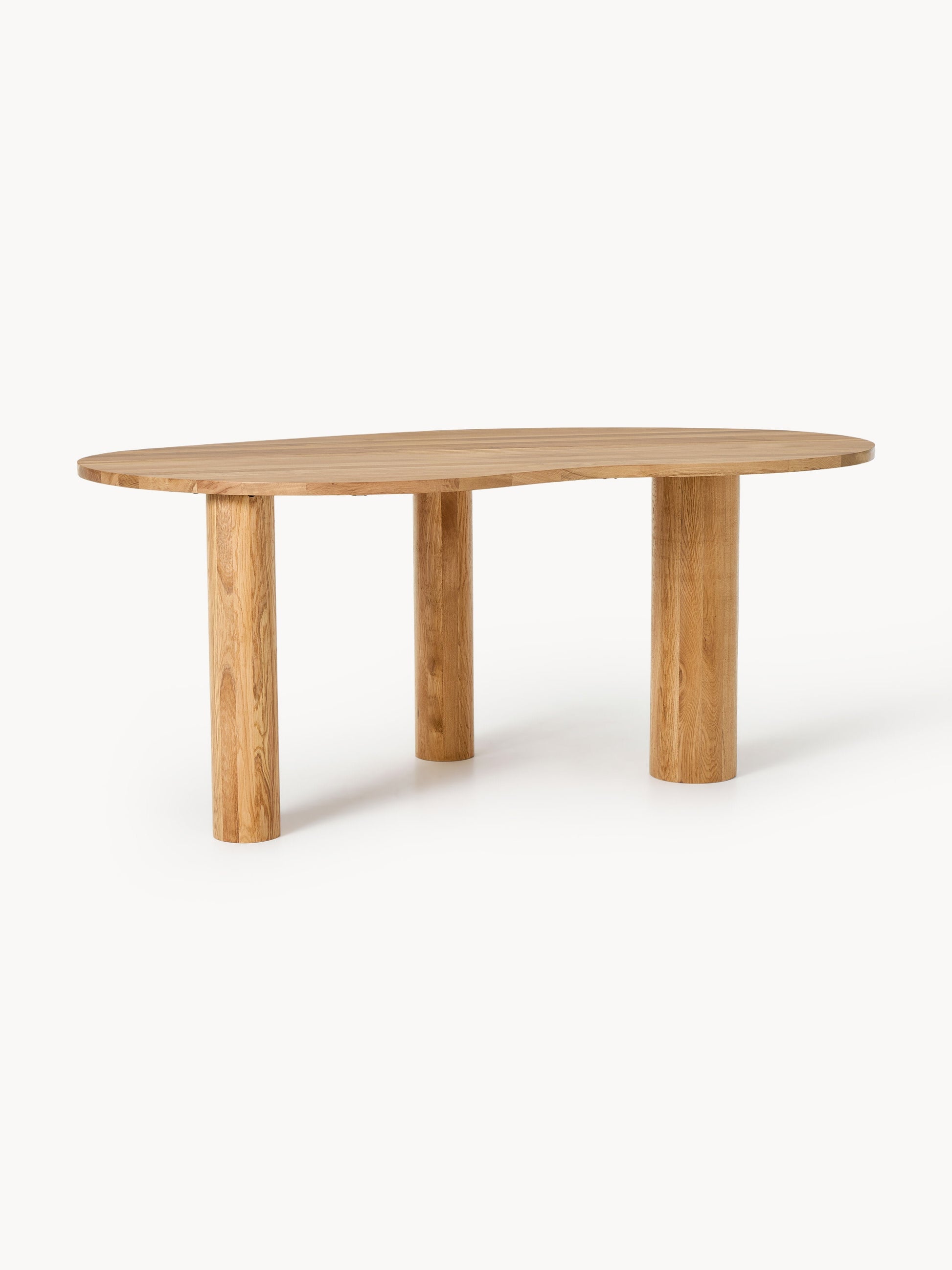 Narutoro Oak Dining Table with Organic Shape, in Various Sizes