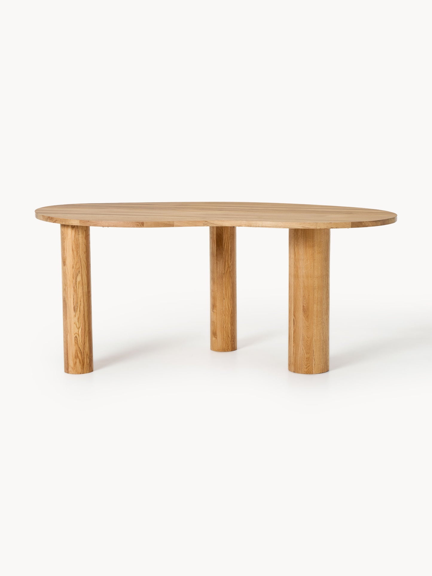 Narutoro Oak Dining Table with Organic Shape, in Various Sizes