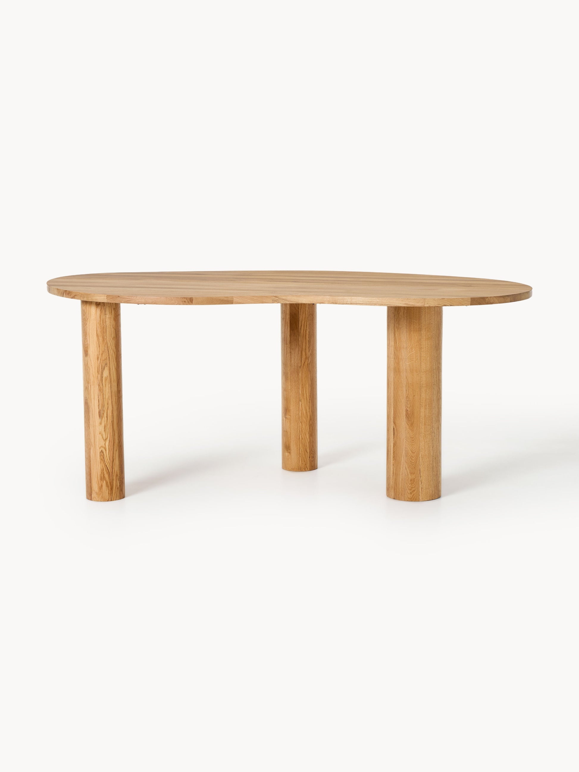 Narutoro Oak Dining Table with Organic Shape, in Various Sizes