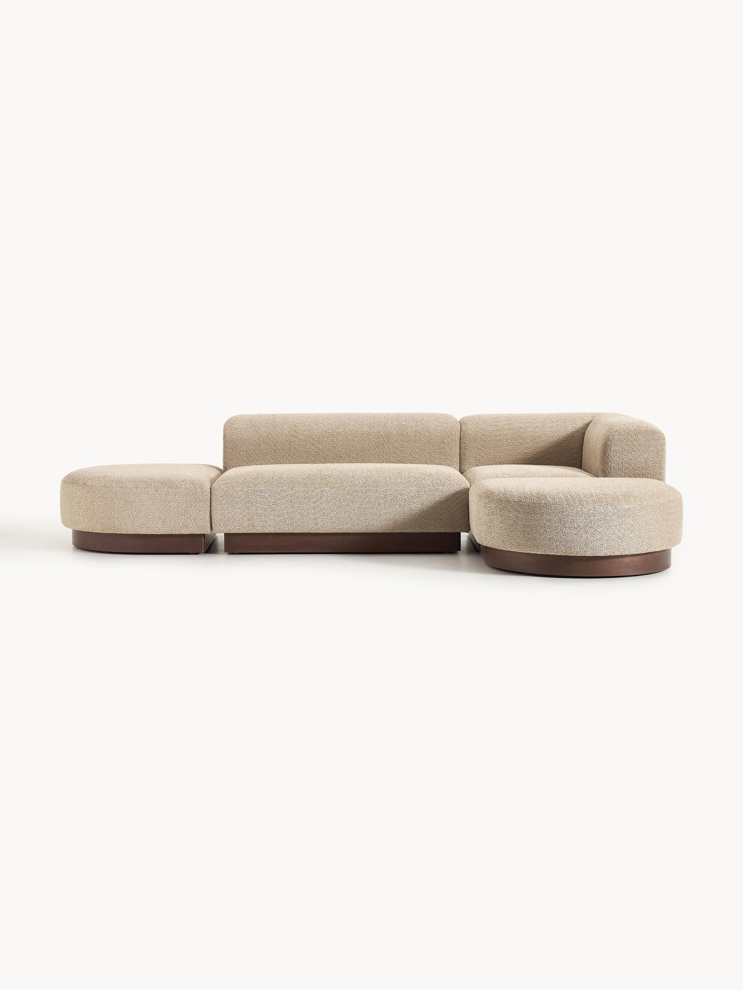 Natalisse Modular Corner Sofa in Teddy Bouclé