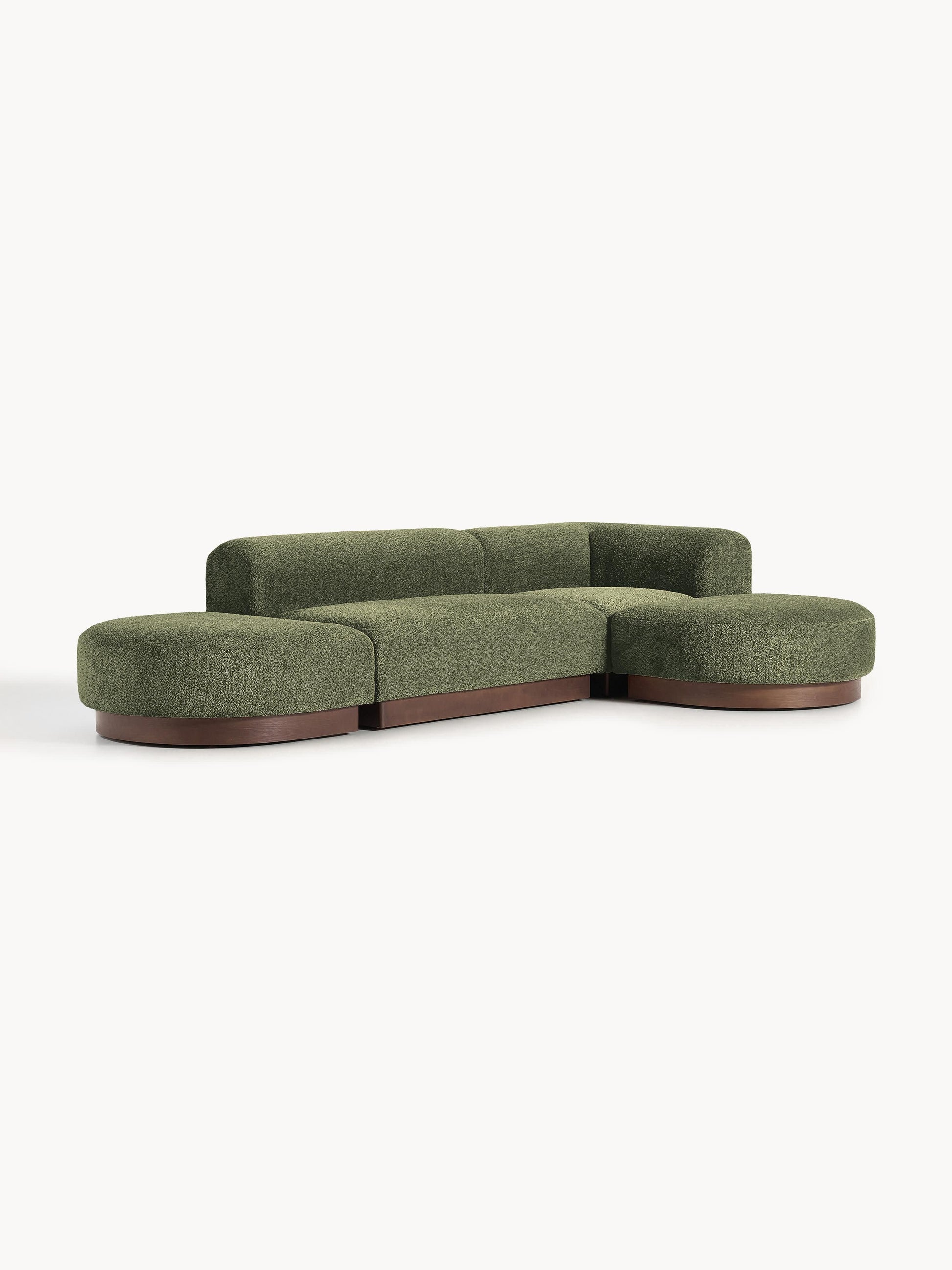 Natalisse Modular Corner Sofa in Teddy Bouclé