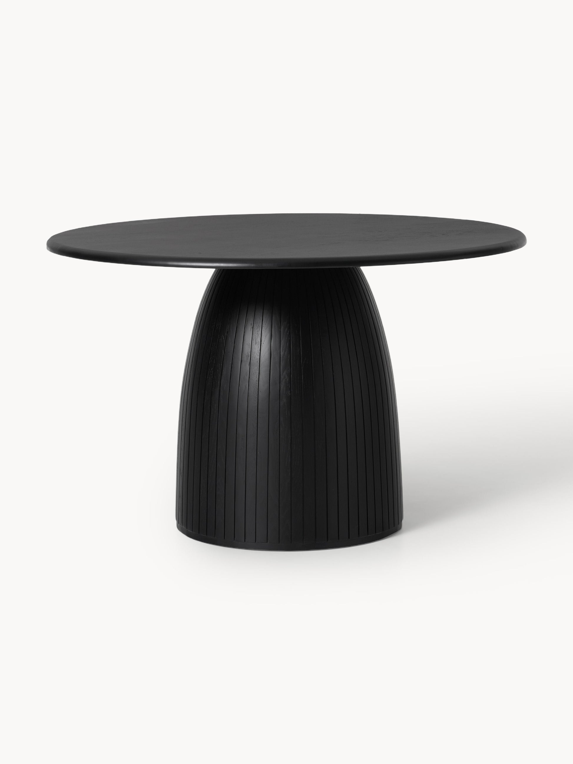 Nellandre Round Dining Table with Fluted Texture, in Various Sizes
