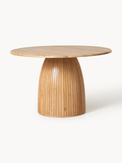 Nellandre Round Dining Table with Fluted Texture, in Various Sizes