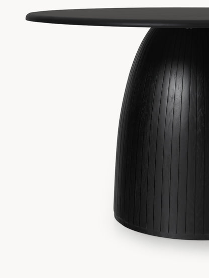 Nellandre Round Dining Table with Fluted Texture, in Various Sizes