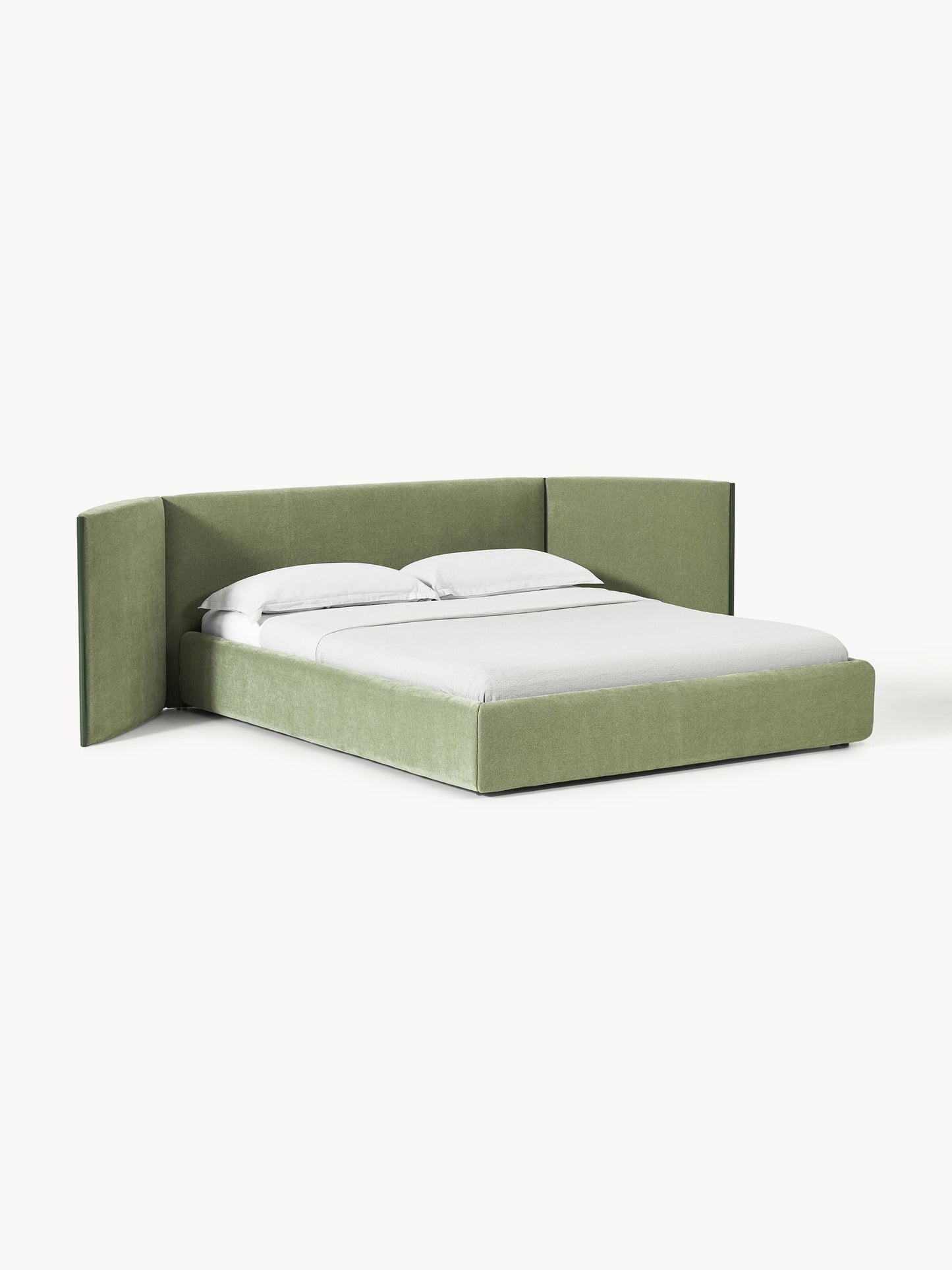 Otisure Upholstered Bed with Folding Headboard