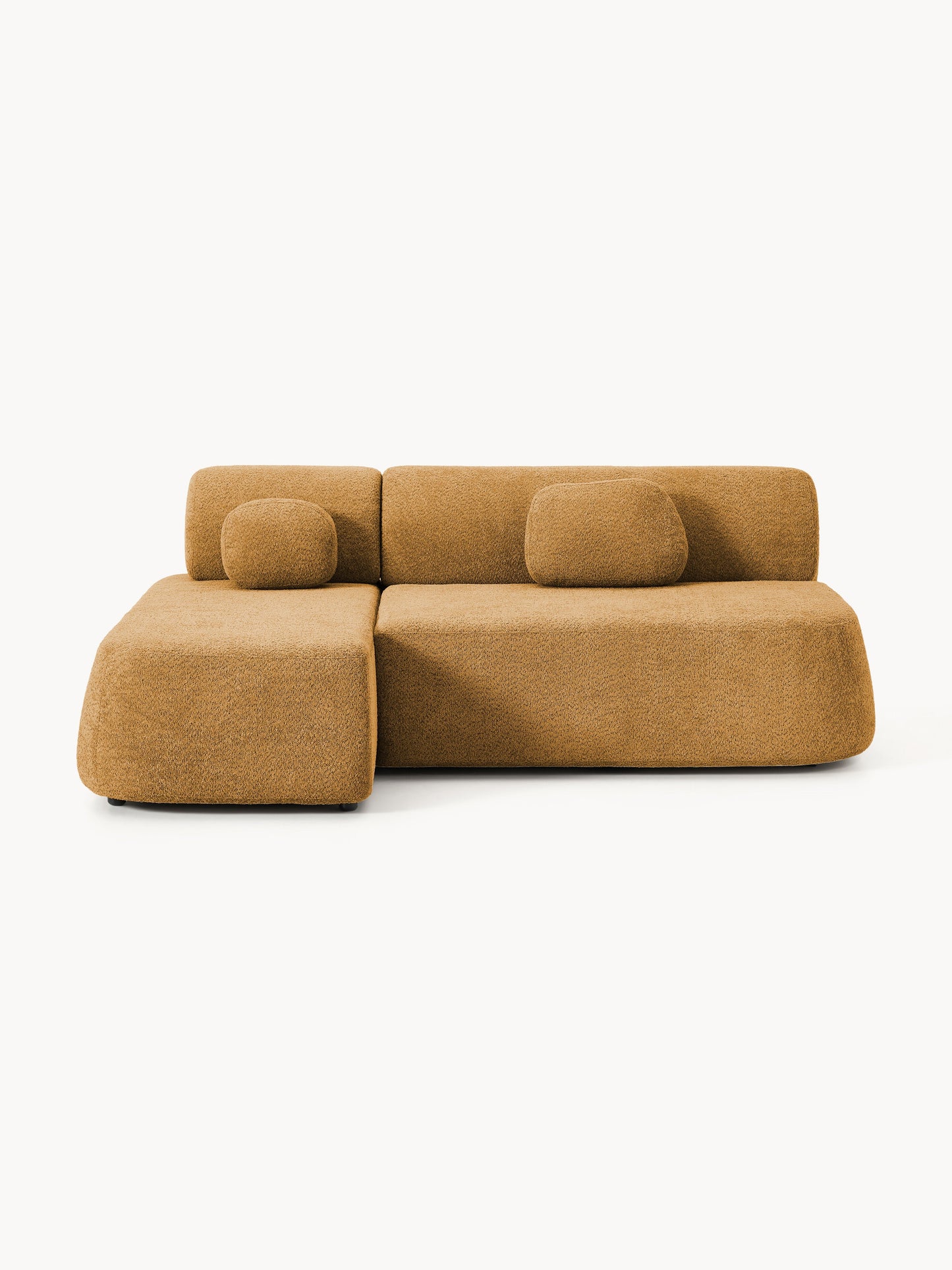 Paomont Sofa Bed in Teddy Bouclé with Storage