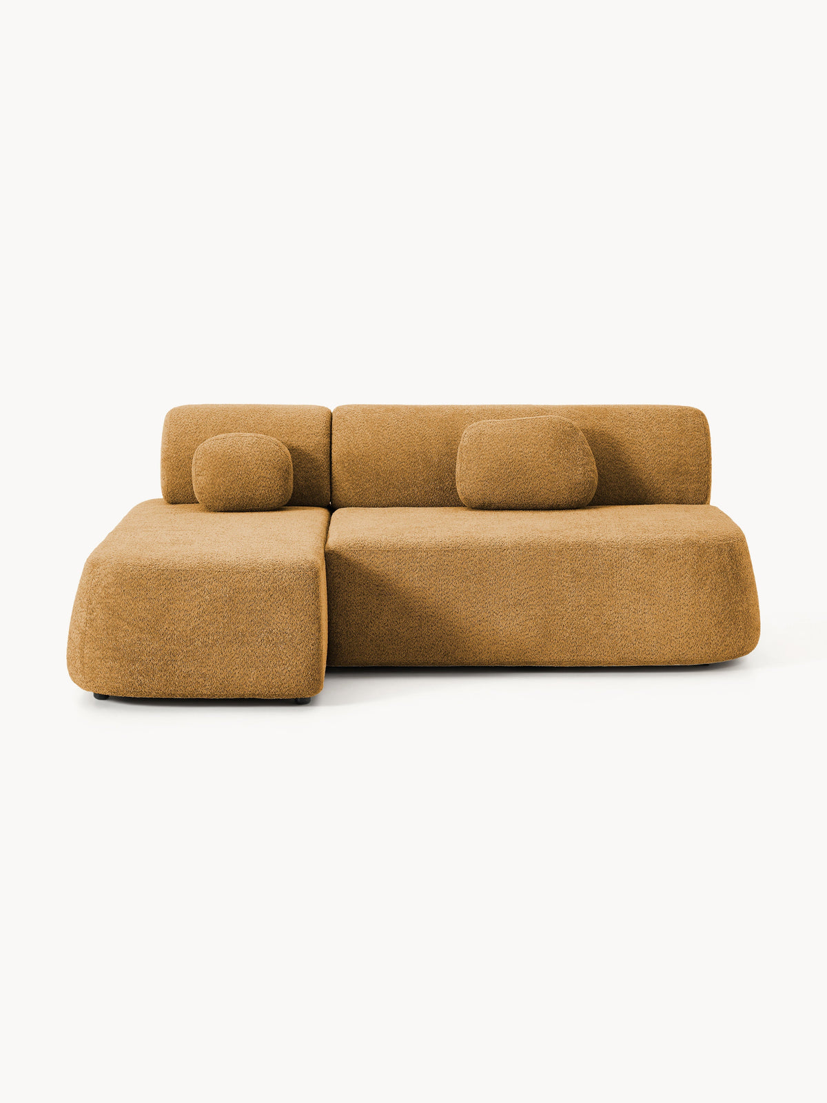 Paomont Sofa Bed in Teddy Bouclé with Storage