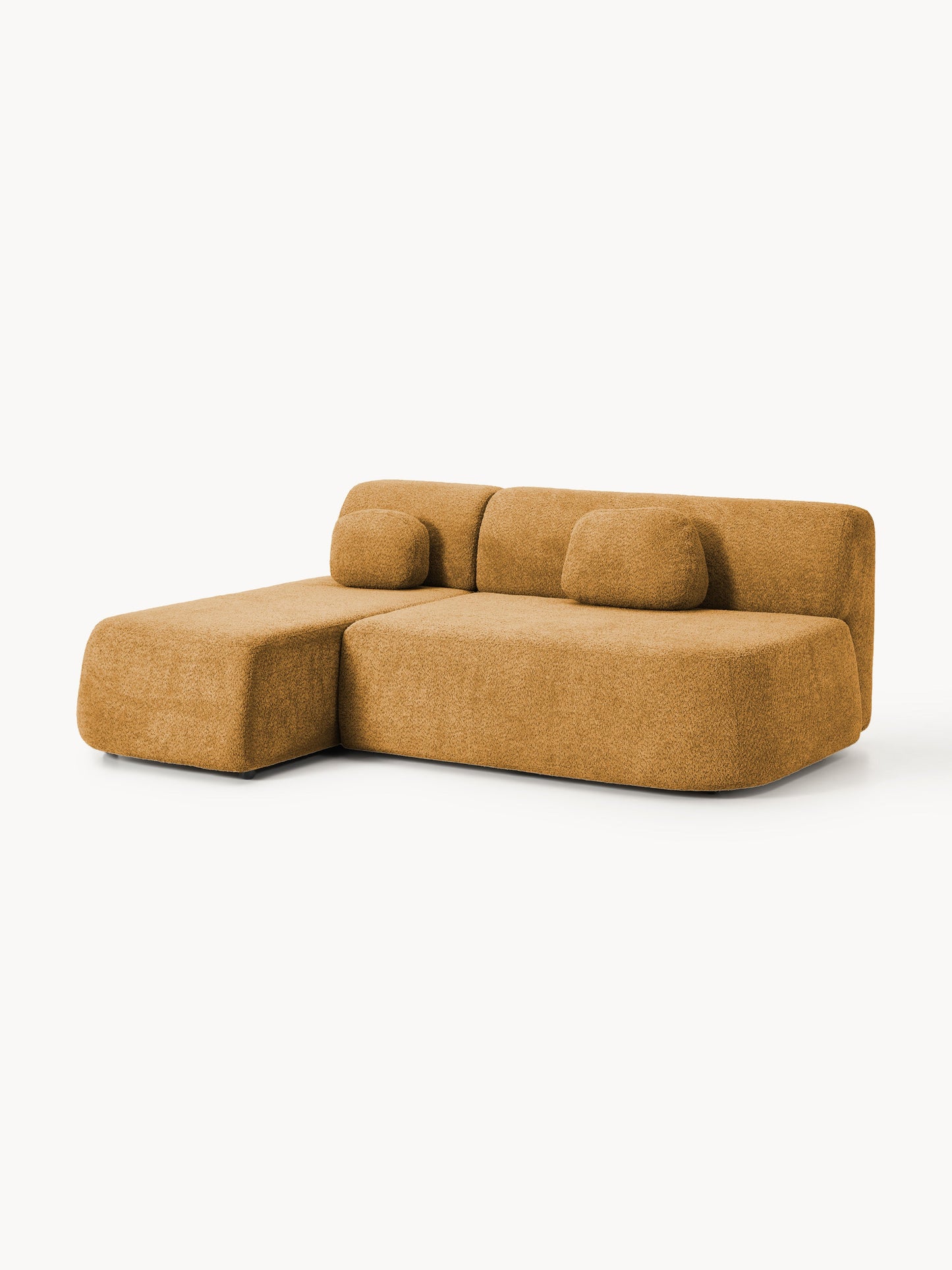Paomont Sofa Bed in Teddy Bouclé with Storage