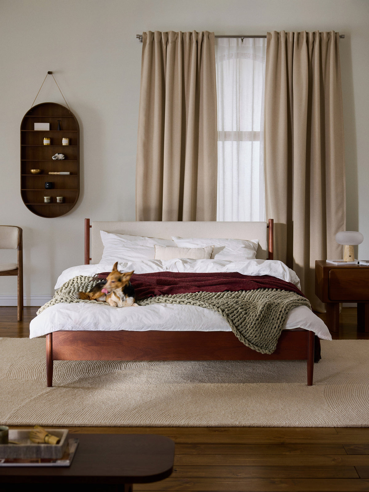 Paulisse Mango Wood Bed