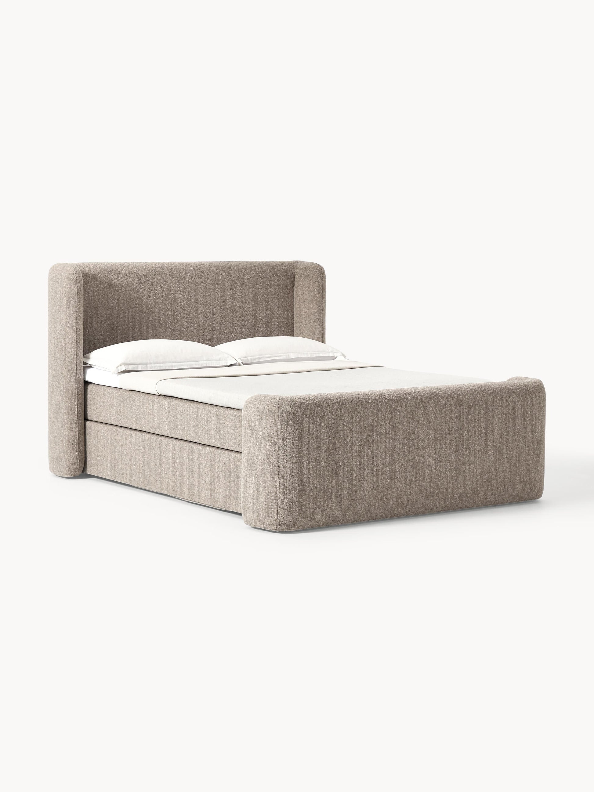 Perlisse Bouclé Box Spring Bed
