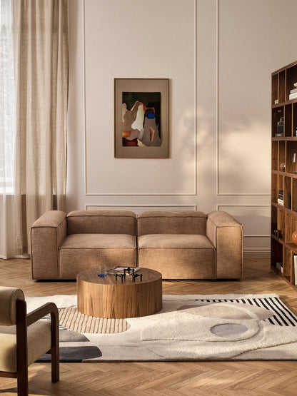 Roscmont Hand-Tufted Wool Rug with High-Low Texture