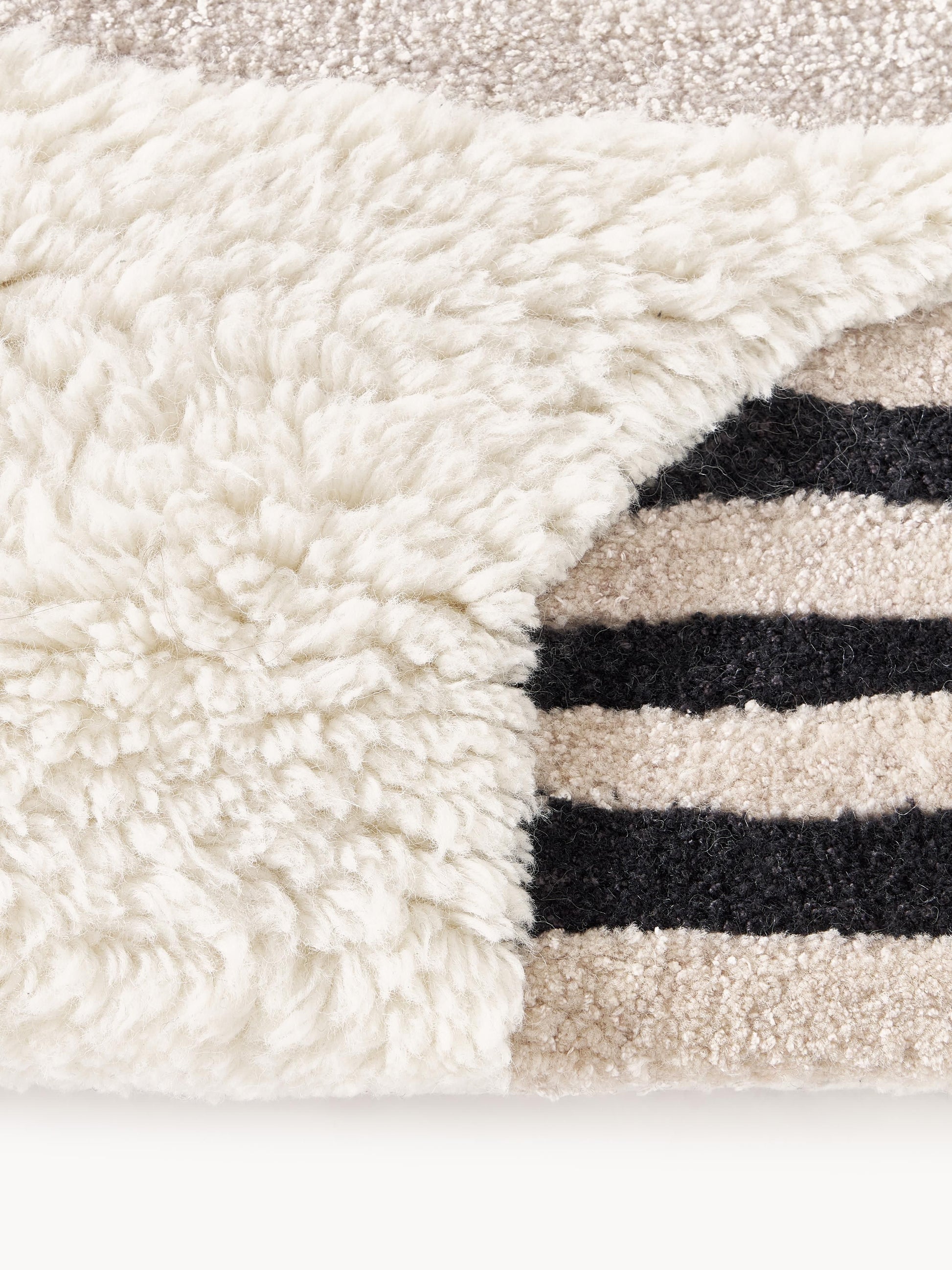 Roscmont Hand-Tufted Wool Rug with High-Low Texture
