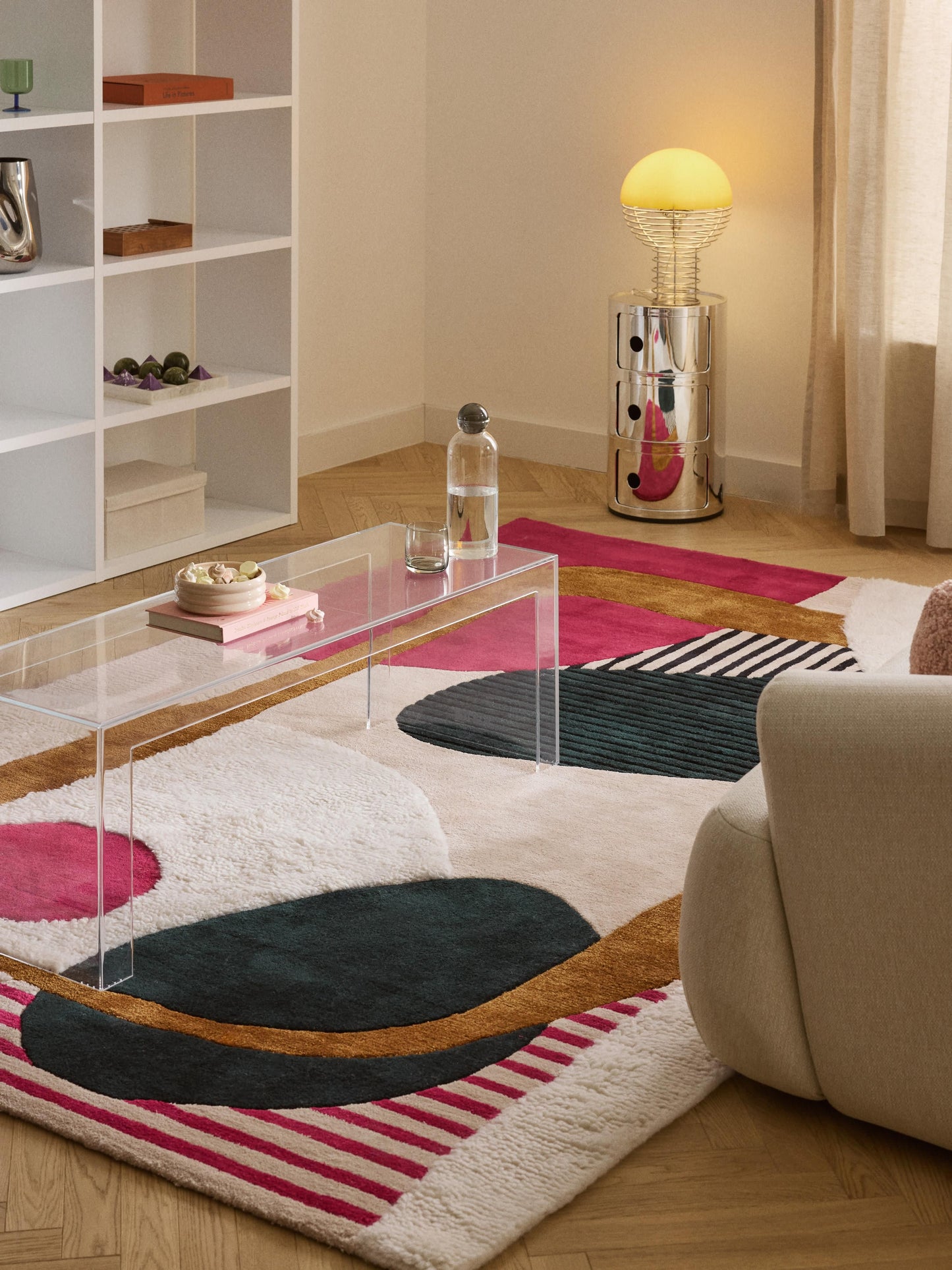 Roscmont Hand-Tufted Wool Rug with High-Low Texture