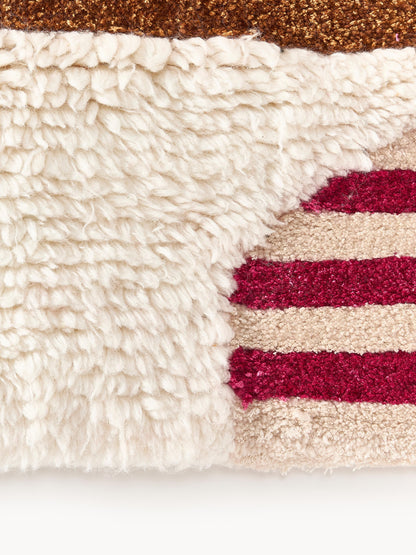 Roscmont Hand-Tufted Wool Rug with High-Low Texture